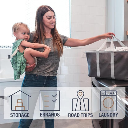 CleverMade Collapsible Laundry Tote - Image 3