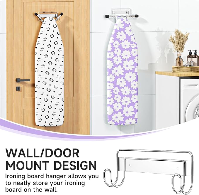 Ironing Board Holder Wall Mount, Iron Board Holder Stainless Steel, Wall - Image 2