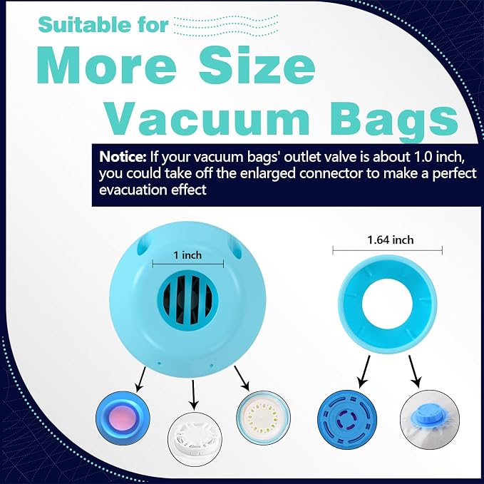 Electric Air Pump for Vacuum Storage Bag, Vacuum Seal Bags for Clothing Pump - Image 4