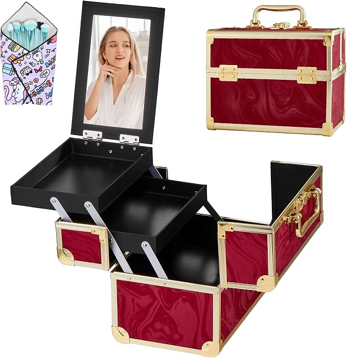 Makeup Train Case, Portable Makeup Case by Unknown