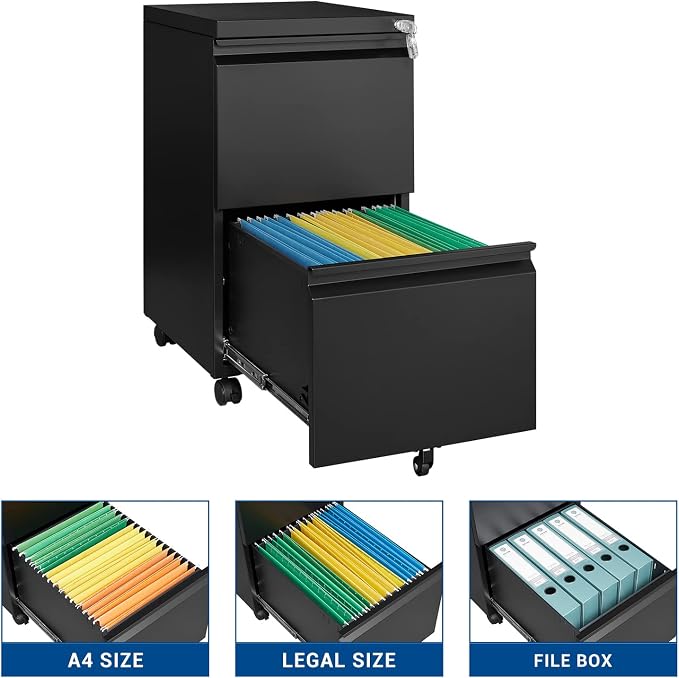 2 Drawer Vertical File Cabinet - Image 6