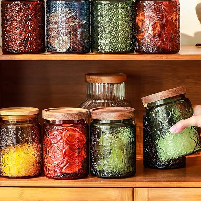 ANSQU Vintage 23.7oz Glass Storage Jar - Image 5
