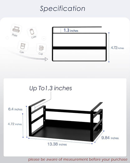 Nxconsu 2Pack Under Shelf Storage Basket Organizer Hanging Holder - Image 2