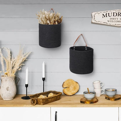 2 Pack Hanging Basket, Small Wall Baskets - Image 4