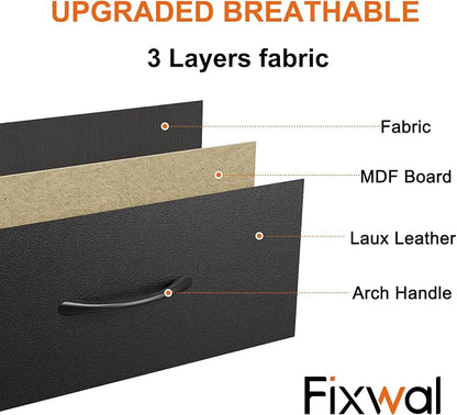 Fixwal Black Tall Skinny Dresser - Image 7