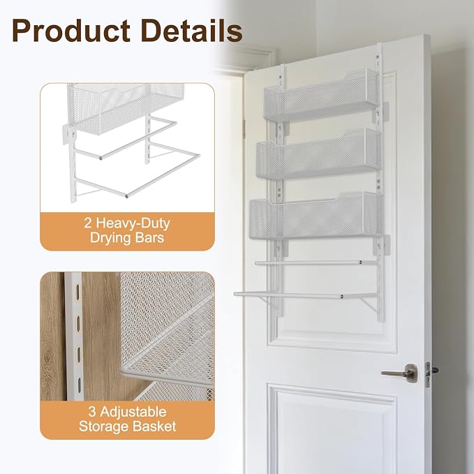 VyGrow Over The Door Clothes Hanging Rod - Image 4