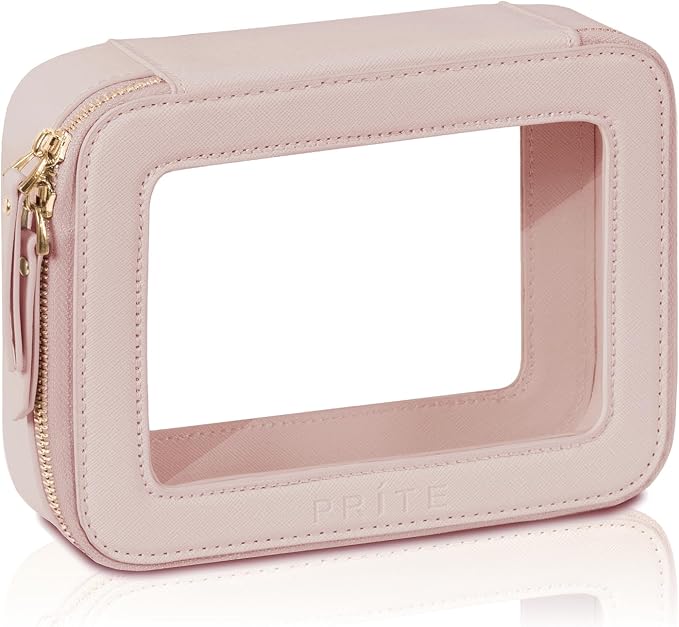 Prite Clear Makeup Bag Cosmetic Organizer Case Waterproof Travel Toiletry Bag by Prite