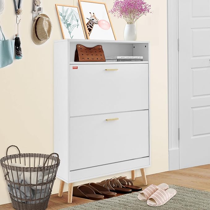 VEVOR Shoe Storage Cabinet for Entryway, 31.5" D x 9.4" W x 47.3" H - Image 2