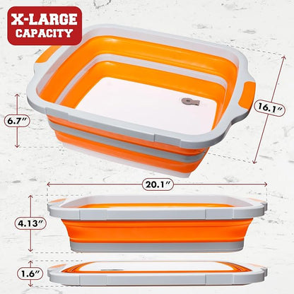 KITCHEN PERFECTION Collapsible XL Smoker & BBQ Prep Tub - Image 3