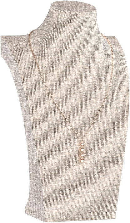 Necklace Bust Display Stand, Necklace Holder, Pendant Chain Necklace Organizer by KunGe