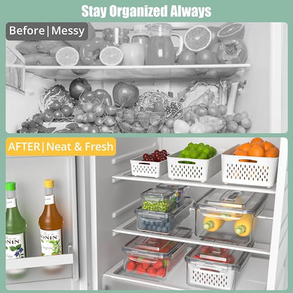 5 Pcs Fruit Storage Containers For Fridge - Image 3