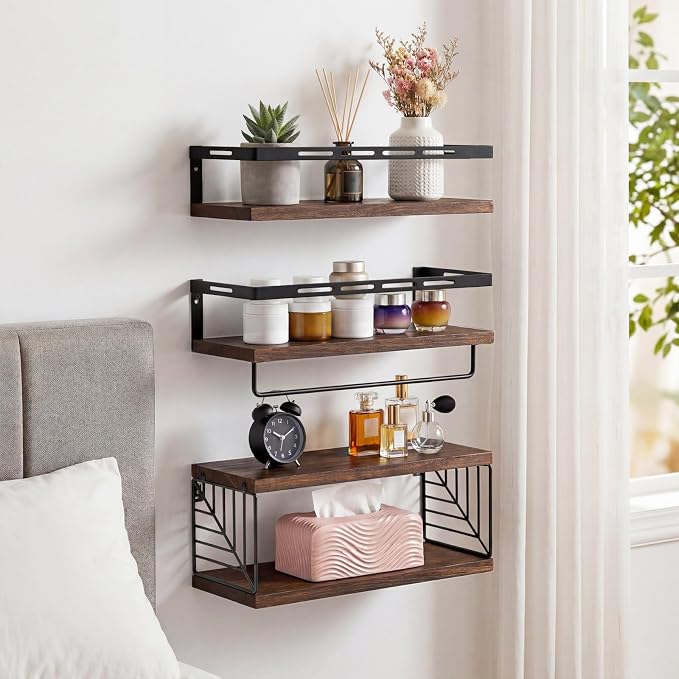 Fixwal Wall Mounted Bathroom Shelves Over Toilet | Wall Shelf - Image 8