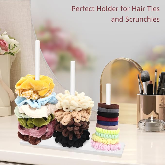 SMUK 3-Tiers Acrylic Scrunchie Holder Organizer - Image 5