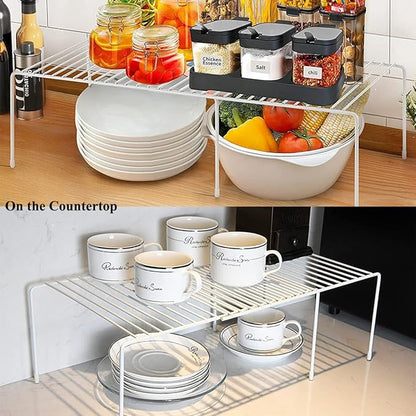 Kitchen Cabinet Organizer and Storage Shelves Expandable Freezer Shelf - Image 3