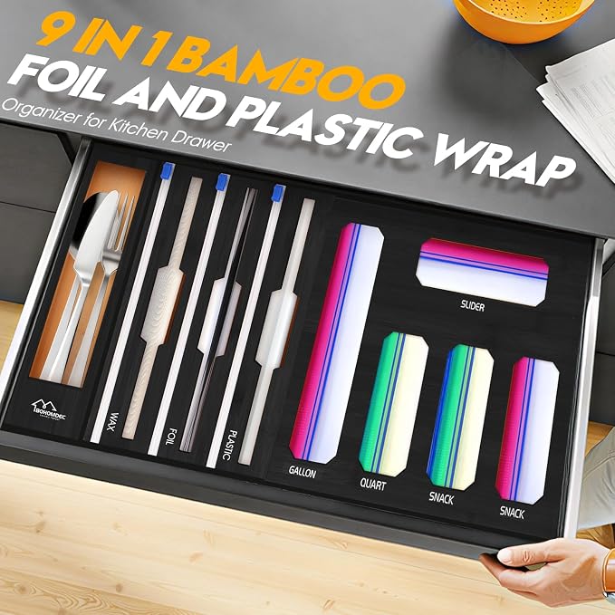 9 in 1 Foil and Plastic Wrap Dispenser - Image 3