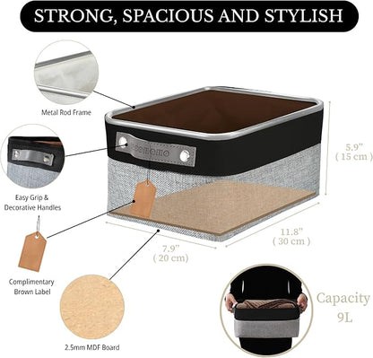 DECOMOMO Small Storage Basket, Closet Storage Bins, Baskets - Image 4