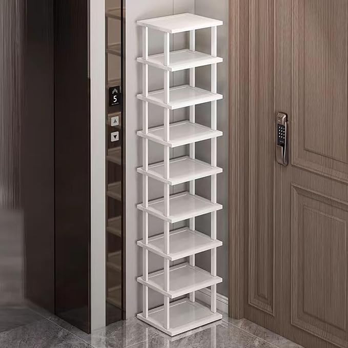 Bamboo Shoe Rack 12 Tier- Vertical Shoe Rack - Image 3
