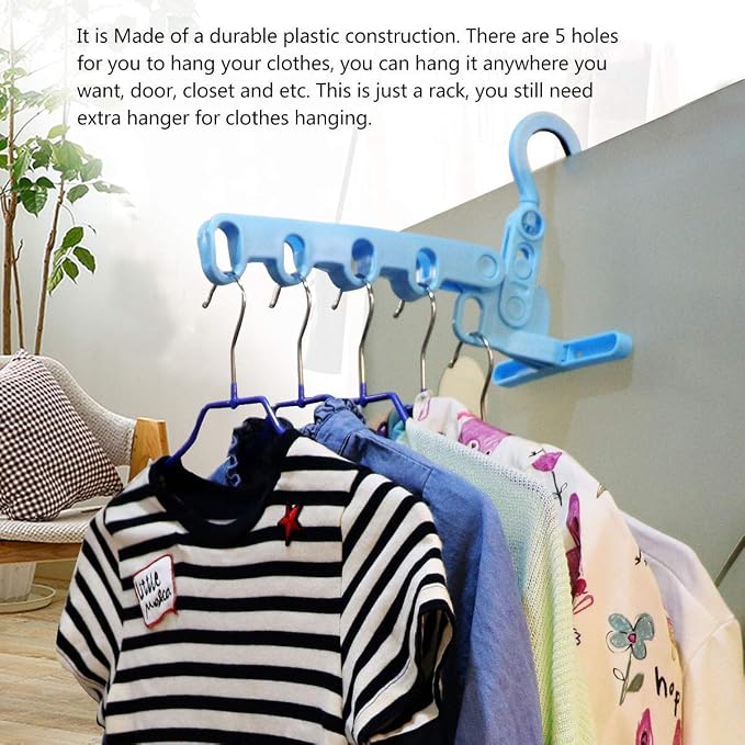 Plastic Multi-Function Hangers, Drying Rack, Suit Hangers, Travel - Image 4