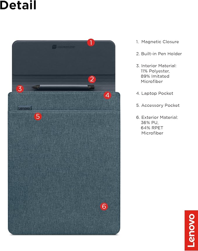 Lenovo Slim Laptop Sleeve 14 Inch Notebook/Tablet - Image 6