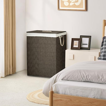 Laundry Hamper with Lid, 52.8 Gallon Large Laundry Basket 2 Removable Liner Bags - Image 6