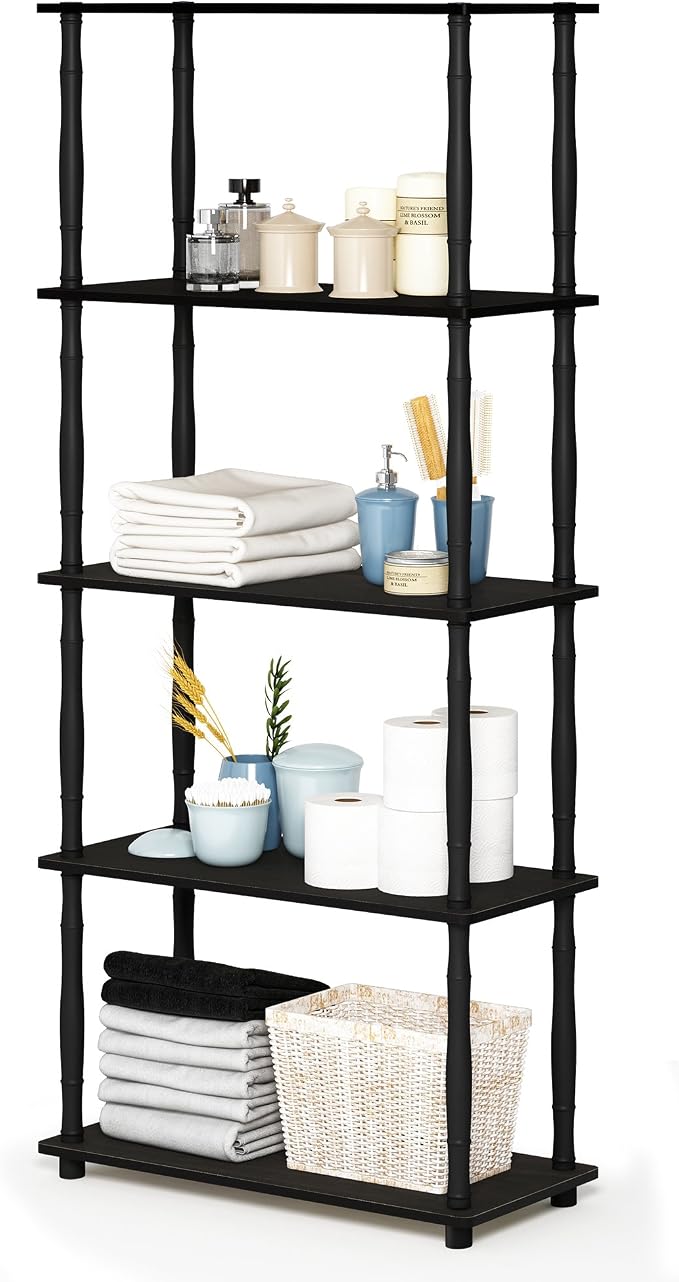 Furinno Turn-N-Tube 5-Tier Multipurpose Shelf / Display Rack / Storage Shelf / by Furinno-FitsYourSpaceFitsYourBudget