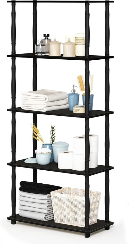 Furinno Turn-N-Tube 5-Tier Multipurpose Shelf / Display Rack / Storage Shelf / by Furinno-FitsYourSpaceFitsYourBudget