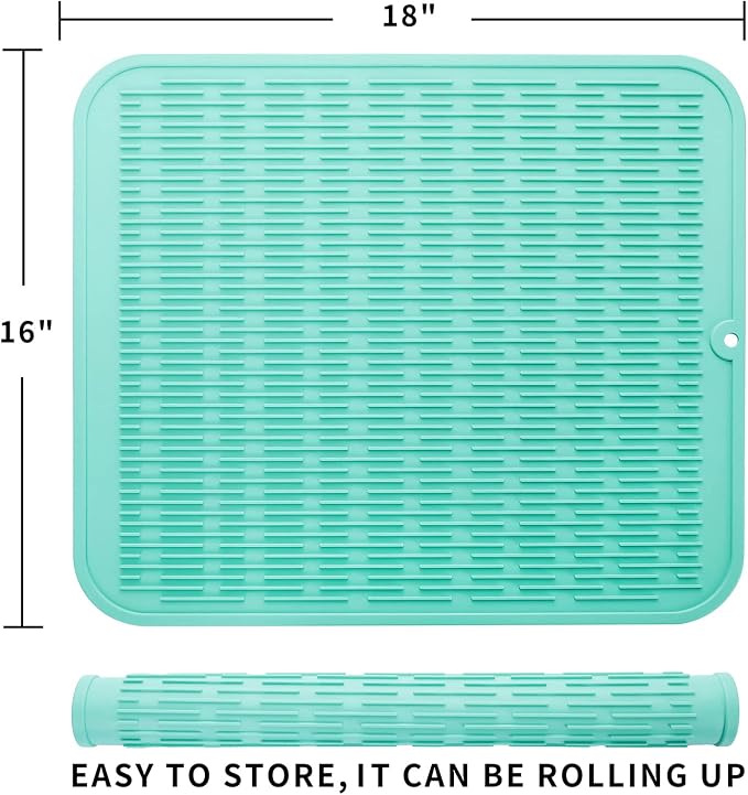 Silicone Dish Drying Mat for Multiple Usage, Easy clean, Eco-friendly, - Image 2