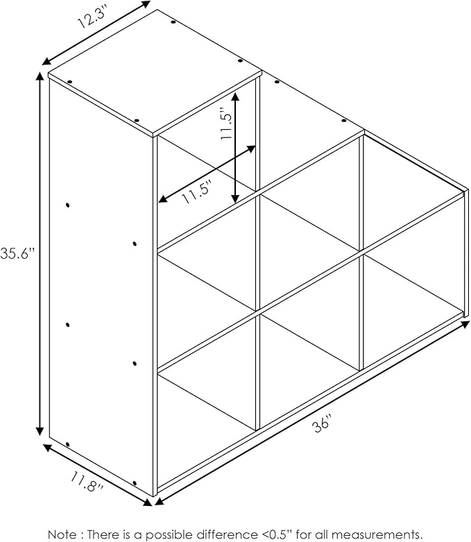 Furinno Pelli 3-2-1 Cubic Storage Cabinet - Image 2