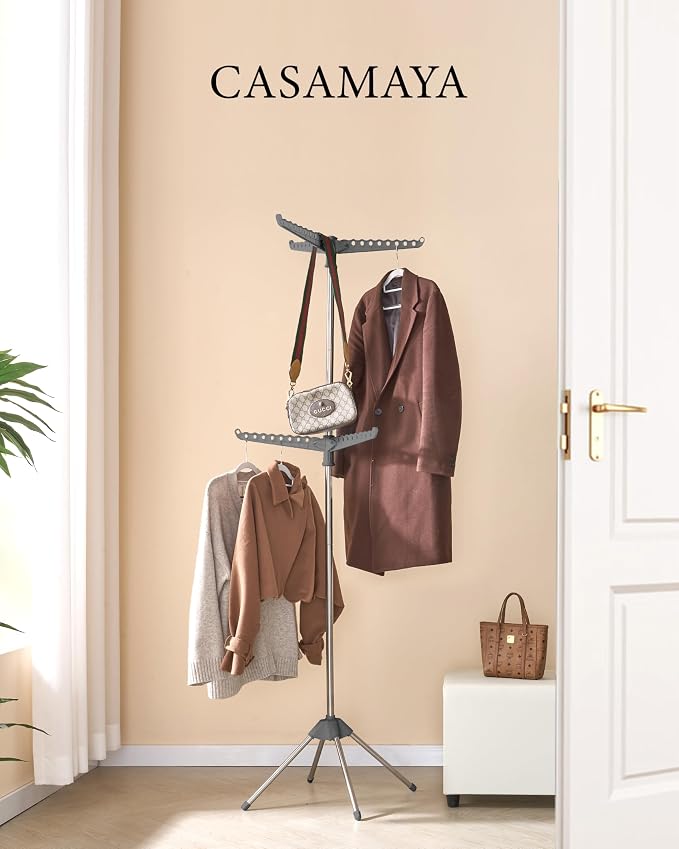 CASAMAYA Clothes Drying Rack Foldable, 74.8 inch 2 Tier Laundry Drying Rack - Image 8