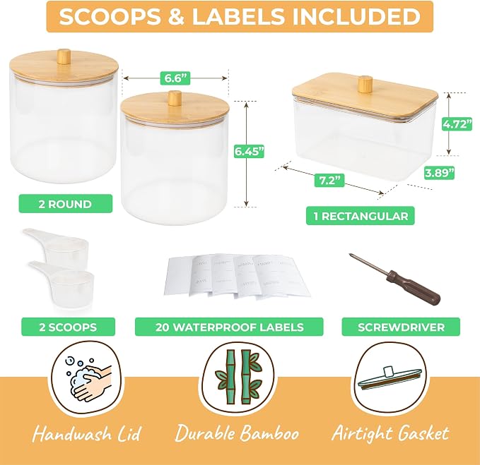 Laundry Pods Containers for Organizing Dryer Sheet Holder & Laundry Jars - Image 6