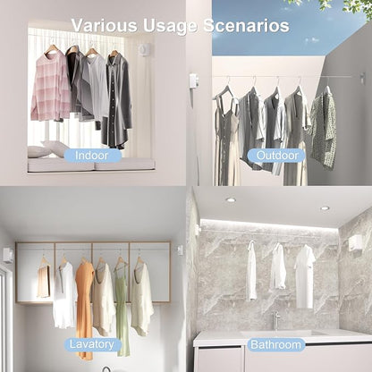 Suntree Retractable Clothesline in White - Image 4