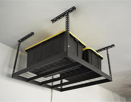 Klutch Overhead Garage Storage Rack — Adjustable Height, 48in.L x 48in.D x - Image 7