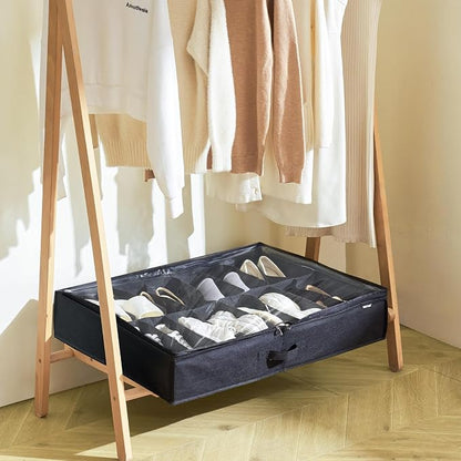 VEVOR Under Bed Shoe Storage Organizer, Total 32 Compartments, Underbed Shoes - Image 8
