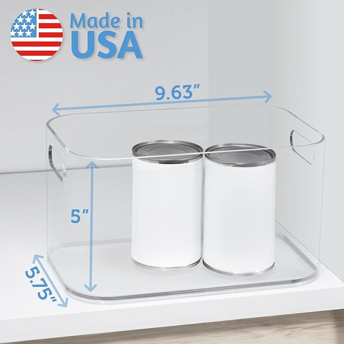 STORi Bliss 10" x 6" Open Clear Pantry Organizer Bin, Plastic Containers - Image 5