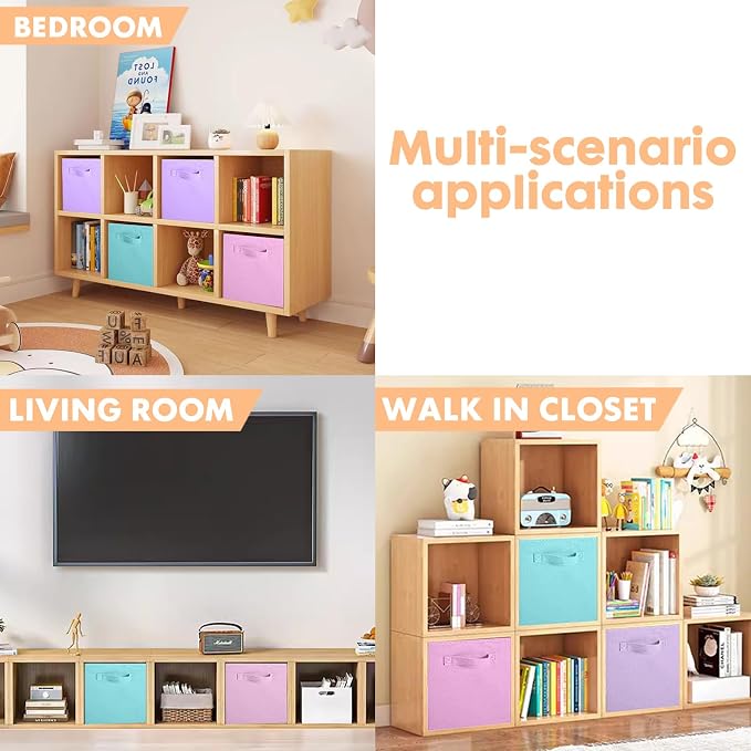 ShellKingdom Storage Bins, Foldable Fabric Storage Cubes And Cloth Storage - Image 5