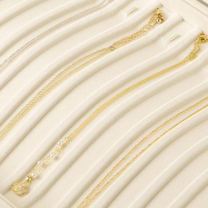 Frebeauty 15 Hooks Necklace Tray Velvet Neckalce Organizer - Image 6