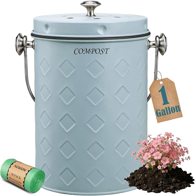 AOSION Countertop Compost Bin Kitchen, Odorless Indoor Compost Bin by AOSIONUSA