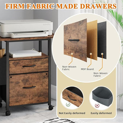 Simple Deluxe 2 Drawer File Cabinet - Image 7
