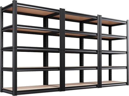3 Pack Garage Shelving Heavy Duty Storage Shelves, Metal Adjustable Shelving by AOAORGG