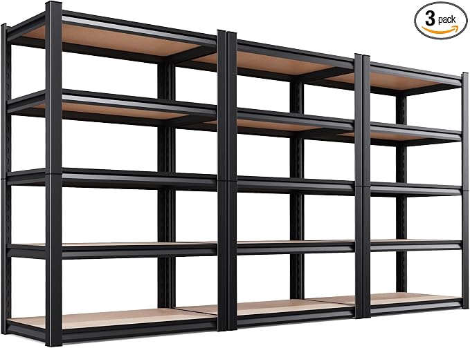 3-Pack Heavy Duty Garage Shelving by CreatingaComfortableLiving