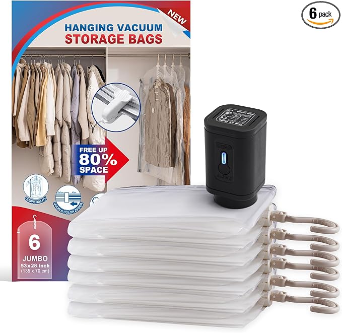 Hanging Vacuum Storage Bags For Clothes by VELMADE