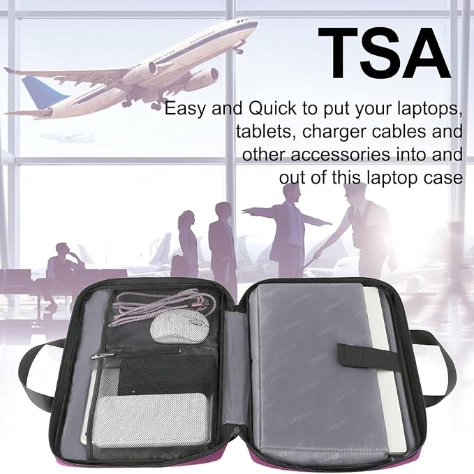 Ytonet Laptop Sleeve Case 15.6 Inch, Slim TSA Laptop Cover - Image 5