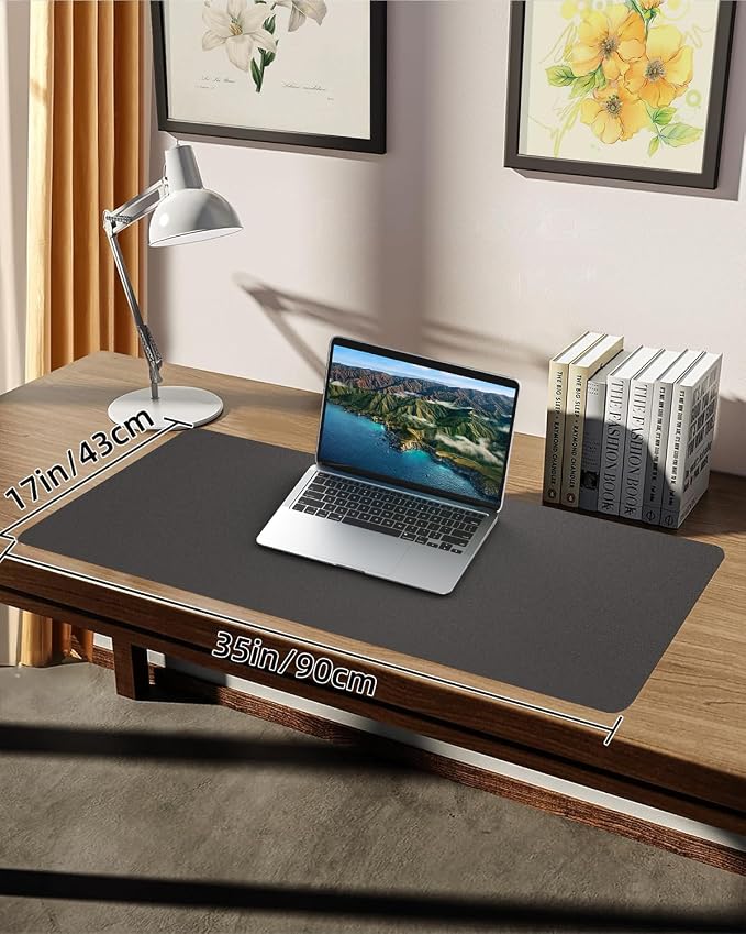 PULeather Non-Slip Desk Mat, Large Mouse Pad & Laptop Desk Pad - Image 7