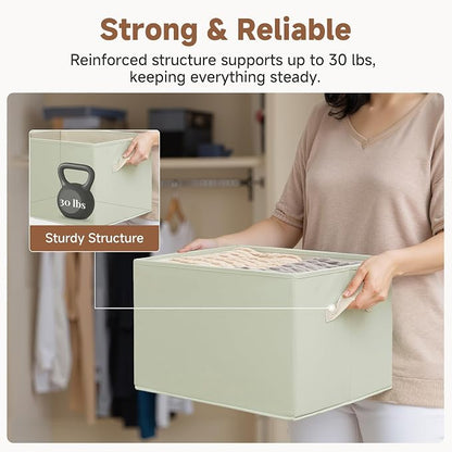 StorageWorks Storage Baskets for Shelves, Foldable Fabric Closet Storage Bins - Image 5