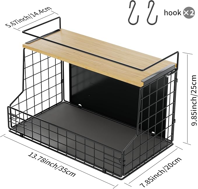 Magnetic Shelf for Fridge, Large Container Magnetic Spice Rack for Refrigerator - Image 7