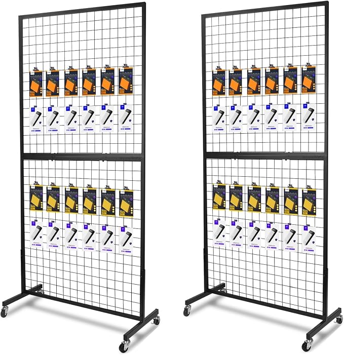 Grid Wall Panels, 2 Packs 3'x 6' Grid wall Panels Stand by NectaCol