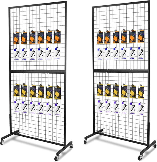 Grid Wall Panels, 2 Packs 3'x 6' Grid wall Panels Stand by NectaCol