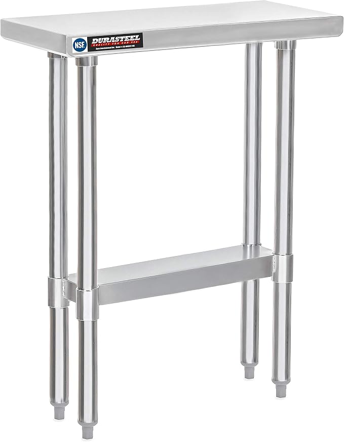 DuraSteel 30x12 Narrow Stainless Steel Table by DuraSteel
