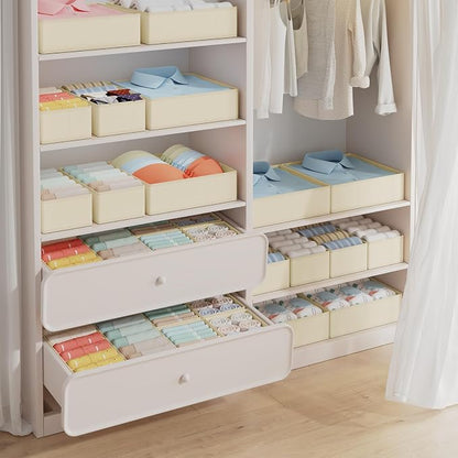 DIMJ Drawer Organizer Clothes, 18 Pack Dresser Organizer, Foldable Closet - Image 4