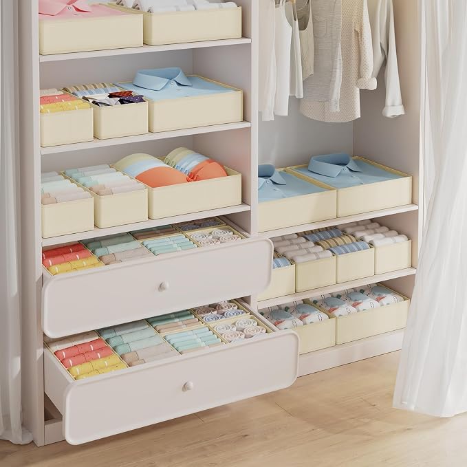 DIMJ Drawer Organizer Clothes, 20 Pack Dresser Organizer, Foldable Closet - Image 4